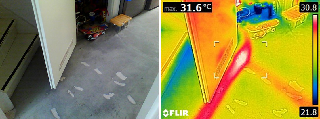 Lekkage stadsverwarming met thermografie Polygon