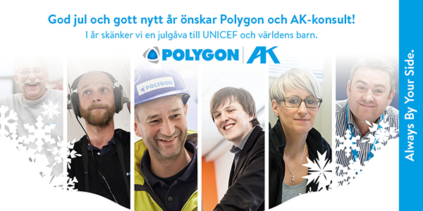 Bild på julhälsning 2016 med uppgift om att vi skänker en julgåva till UNICEF. 